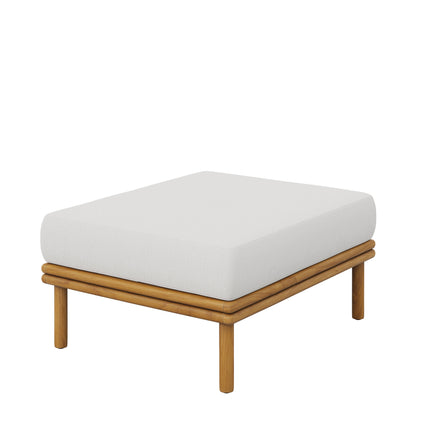 Modway EEI-7009 Wren Outdoor Patio Teak Wood Ottoman