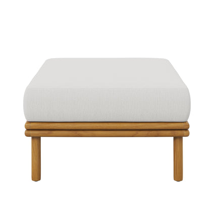 Modway EEI-7009 Wren Outdoor Patio Teak Wood Ottoman