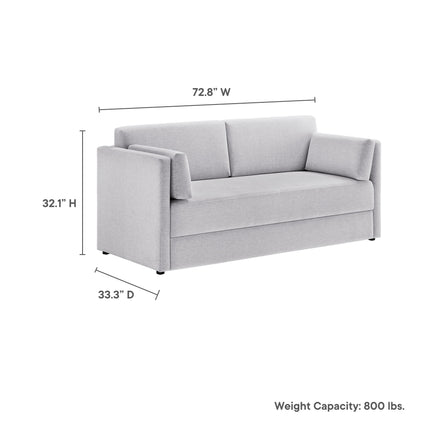 Modway EEI-7012 Linden Upholstered Heathered Chenille Sofa Modway