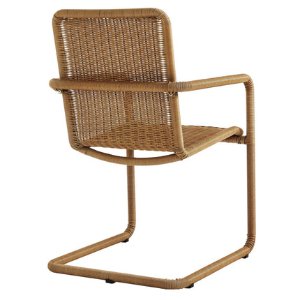 Modway EEI-7014 Abacus Outdoor Patio Wicker Dining Chairs Set of 2 Modway