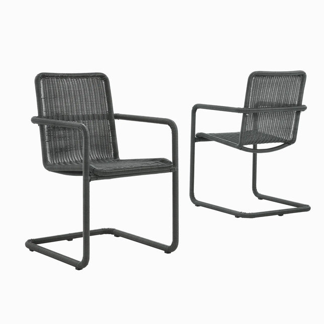 Modway EEI-7014 Abacus Outdoor Patio Wicker Dining Chairs Set of 2 Modway