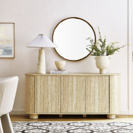 Modway EEI-7015 Overture 63" Oval Faux Travertine Sideboard Modway