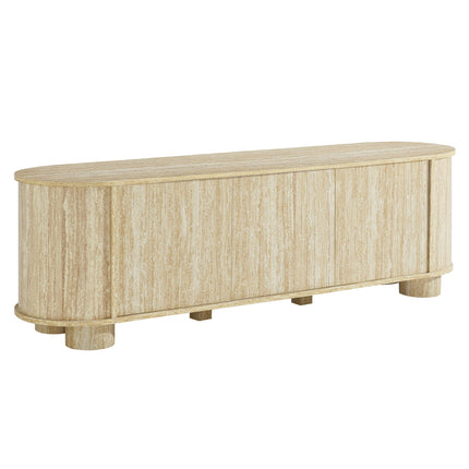 Modway EEI-7016 Overture 63" Oval Faux Travertine TV Stand Modway