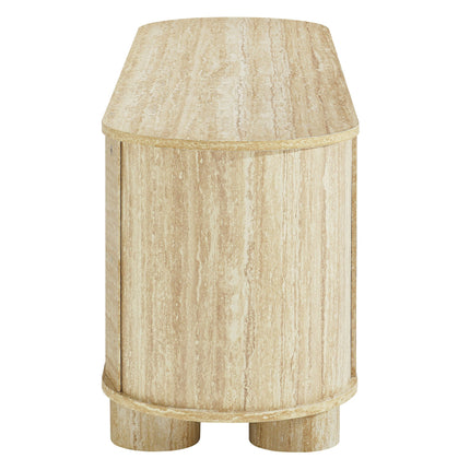 Modway EEI-7016 Overture 63" Oval Faux Travertine TV Stand Modway
