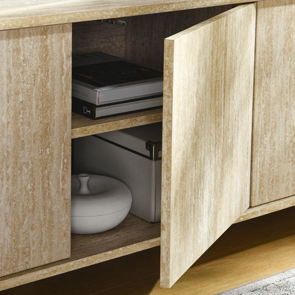 Modway EEI-7016 Overture 63" Oval Faux Travertine TV Stand Modway