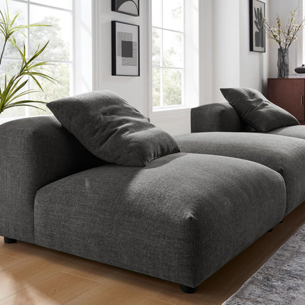 Modway EEI-7029 Solace 3-Piece Modular Upholstered Fabric Sectional Sofa - Plaza Home Decor