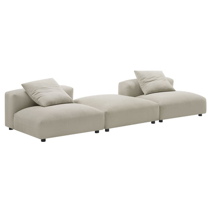 Modway EEI-7029 Solace 3-Piece Modular Upholstered Fabric Sectional Sofa - Plaza Home Decor