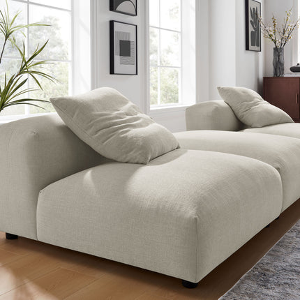 Modway EEI-7029 Solace 3-Piece Modular Upholstered Fabric Sectional Sofa - Plaza Home Decor
