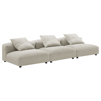 Modway EEI-7035 Solace 3-Piece Modular Upholstered Fabric Sofa - Plaza Home Decor