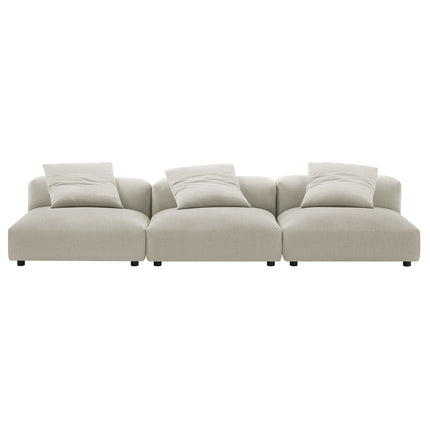 Modway EEI-7035 Solace 3-Piece Modular Upholstered Fabric Sofa - Plaza Home Decor