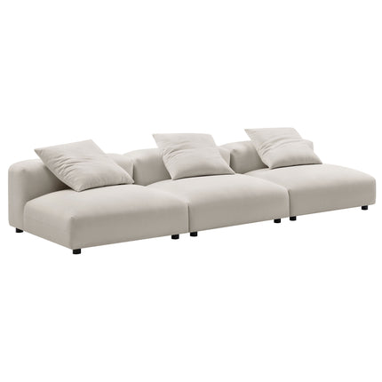 Modway EEI-7035 Solace 3-Piece Modular Upholstered Fabric Sofa - Plaza Home Decor