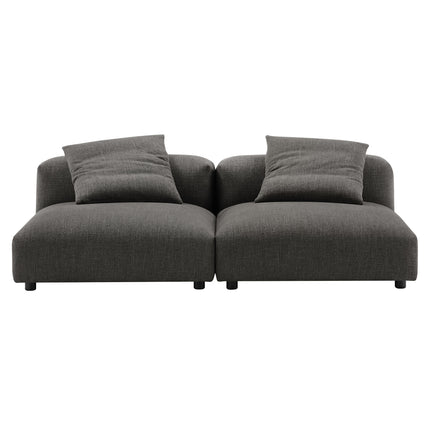 Modway EEI-7037 Solace 2-Piece Modular Upholstered Fabric Sofa - Plaza Home Decor