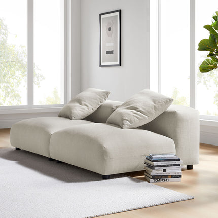 Modway EEI-7037 Solace 2-Piece Modular Upholstered Fabric Sofa - Plaza Home Decor