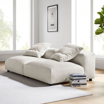 Modway EEI-7037 Solace 2-Piece Modular Upholstered Fabric Sofa - Plaza Home Decor