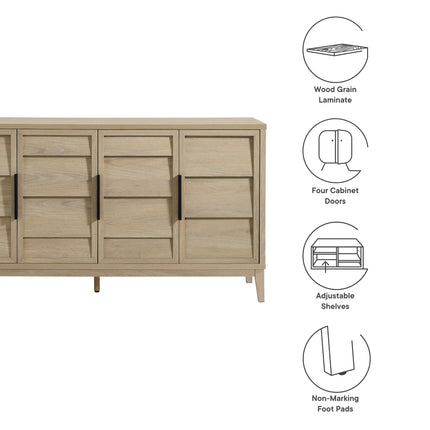 Modway EEI-7040 Sinya 4-Door Sideboard - Plaza Home Decor