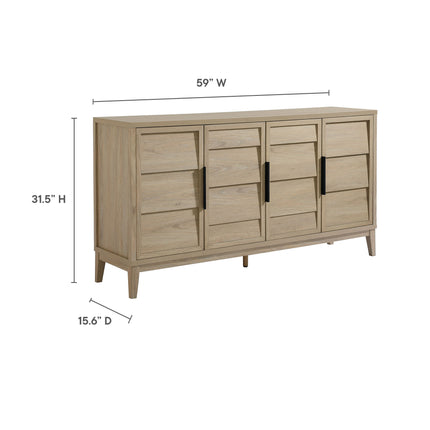 Modway EEI-7040 Sinya 4-Door Sideboard - Plaza Home Decor