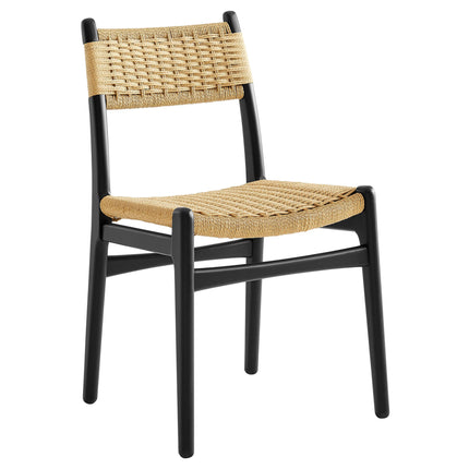 Modway EEI-7044 Wynn Rope and Wood Dining Side Chairs Set of 2 Modway