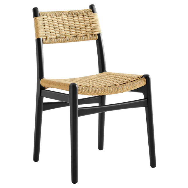 Modway EEI-7044 Wynn Rope and Wood Dining Side Chairs Set of 2 Modway