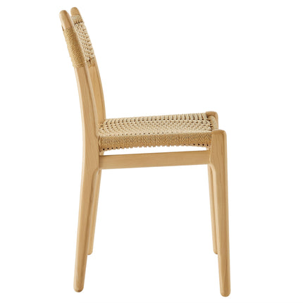Modway EEI-7044 Wynn Rope and Wood Dining Side Chairs Set of 2 Modway