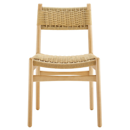 Modway EEI-7044 Wynn Rope and Wood Dining Side Chairs Set of 2 Modway