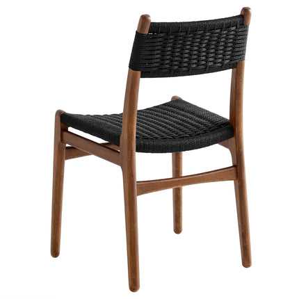Modway EEI-7044 Wynn Rope and Wood Dining Side Chairs Set of 2 Modway