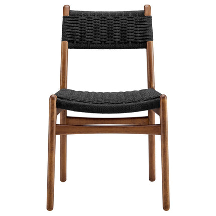 Modway EEI-7044 Wynn Rope and Wood Dining Side Chairs Set of 2 Modway