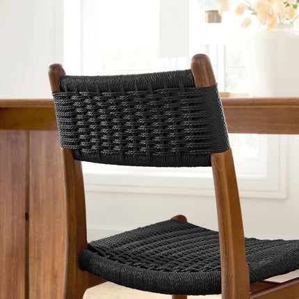 Modway EEI-7044 Wynn Rope and Wood Dining Side Chairs Set of 2 Modway