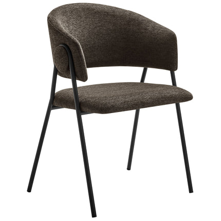 Modway EEI-7045 Nella Upholstered Heathered Chenille Dining Chairs Set of 2 Modway