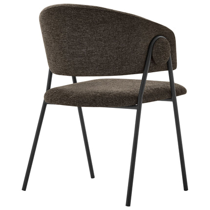 Modway EEI-7045 Nella Upholstered Heathered Chenille Dining Chairs Set of 2 Modway