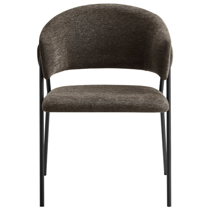 Modway EEI-7045 Nella Upholstered Heathered Chenille Dining Chairs Set of 2 Modway