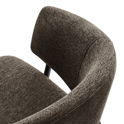 Modway EEI-7045 Nella Upholstered Heathered Chenille Dining Chairs Set of 2 Modway
