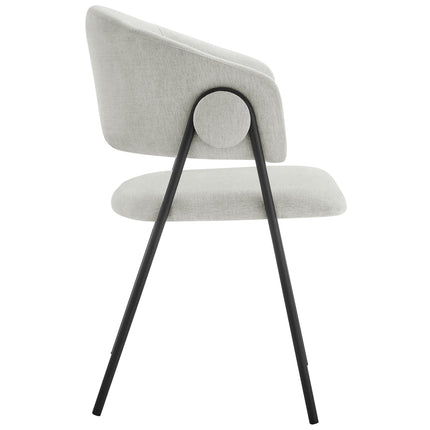 Modway EEI-7045 Nella Upholstered Heathered Chenille Dining Chairs Set of 2 Modway