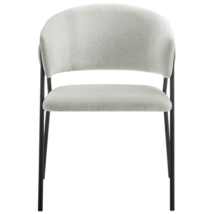 Modway EEI-7045 Nella Upholstered Heathered Chenille Dining Chairs Set of 2 Modway
