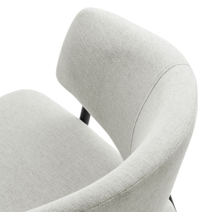 Modway EEI-7045 Nella Upholstered Heathered Chenille Dining Chairs Set of 2 Modway