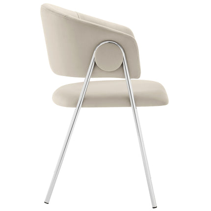 Modway EEI-7046 Nella Upholstered Performance Velvet Dining Chair Set of 2 Modway