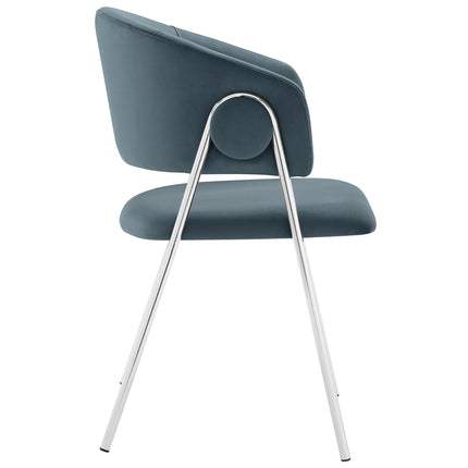 Modway EEI-7046 Nella Upholstered Performance Velvet Dining Chair Set of 2 Modway