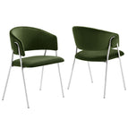Moss Green Silver / Performance Velvet