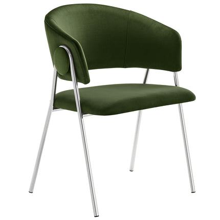 Modway EEI-7046 Nella Upholstered Performance Velvet Dining Chair Set of 2 Modway