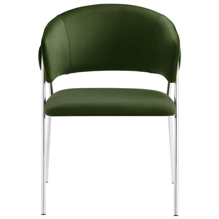 Modway EEI-7046 Nella Upholstered Performance Velvet Dining Chair Set of 2 Modway