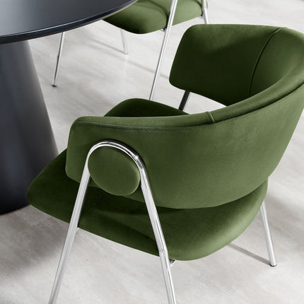 Modway EEI-7046 Nella Upholstered Performance Velvet Dining Chair Set of 2 Modway