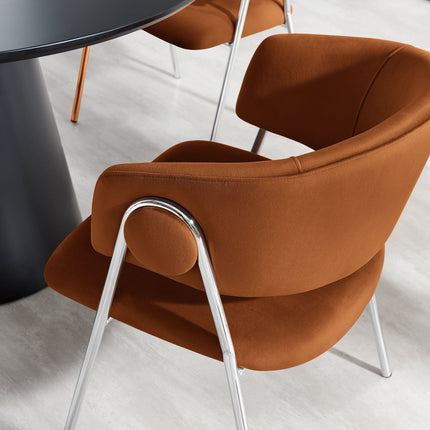 Modway EEI-7046 Nella Upholstered Performance Velvet Dining Chair Set of 2 Modway