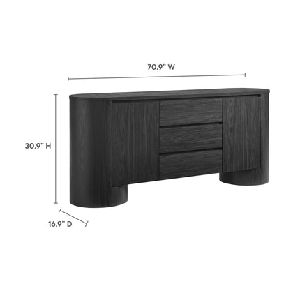 Modway EEI-7050 Duval 71" Rounded Sideboard Storage Cabinet Modway