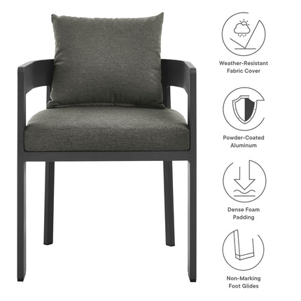 Modway EEI-7053 Tahoe Outdoor Patio Aluminum Dining Chair - Plaza Home Decor