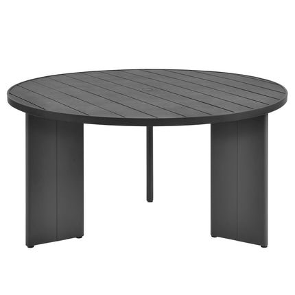 Modway EEI-7055 Tahoe Round Outdoor Patio Aluminum Dining Table - Plaza Home Decor