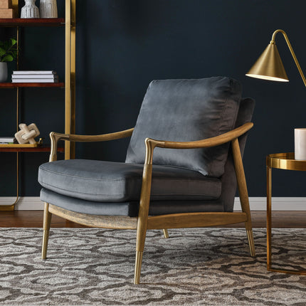 Modway EEI-7056 Langford Performance Velvet Accent Armchair Modway