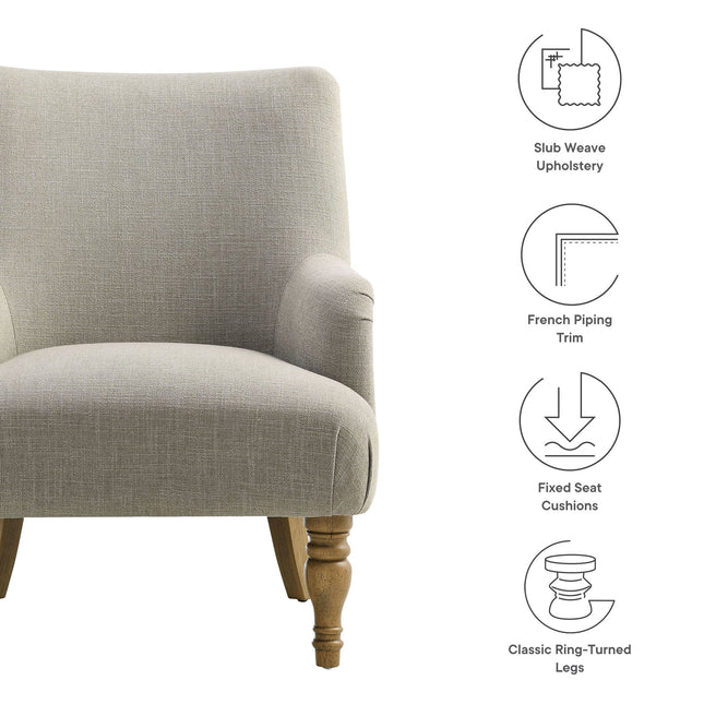 Modway EEI-7057 Ellington Fabric Upholstered Accent Armchair Modway