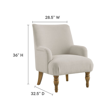 Modway EEI-7057 Ellington Fabric Upholstered Accent Armchair Modway