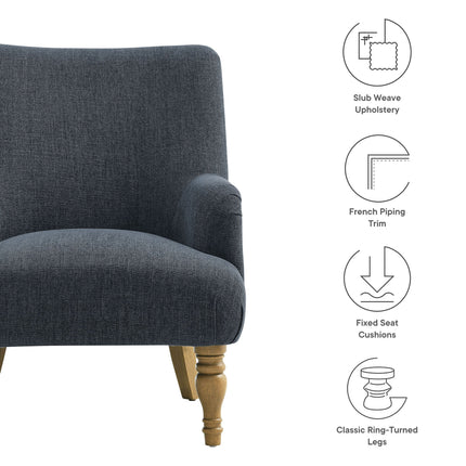 Modway EEI-7057 Ellington Fabric Upholstered Accent Armchair Modway