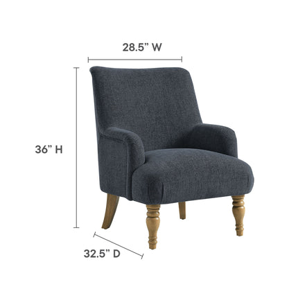 Modway EEI-7057 Ellington Fabric Upholstered Accent Armchair Modway