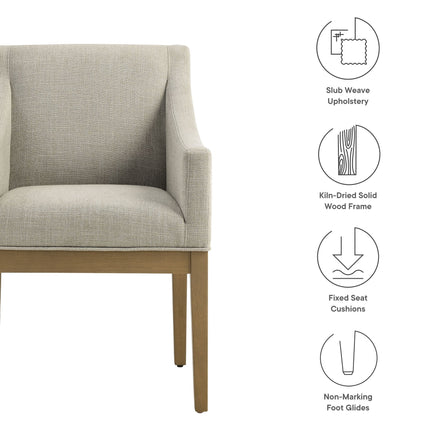 Modway EEI-7058 Alton Fabric Upholstered Dining Armchair Modway
